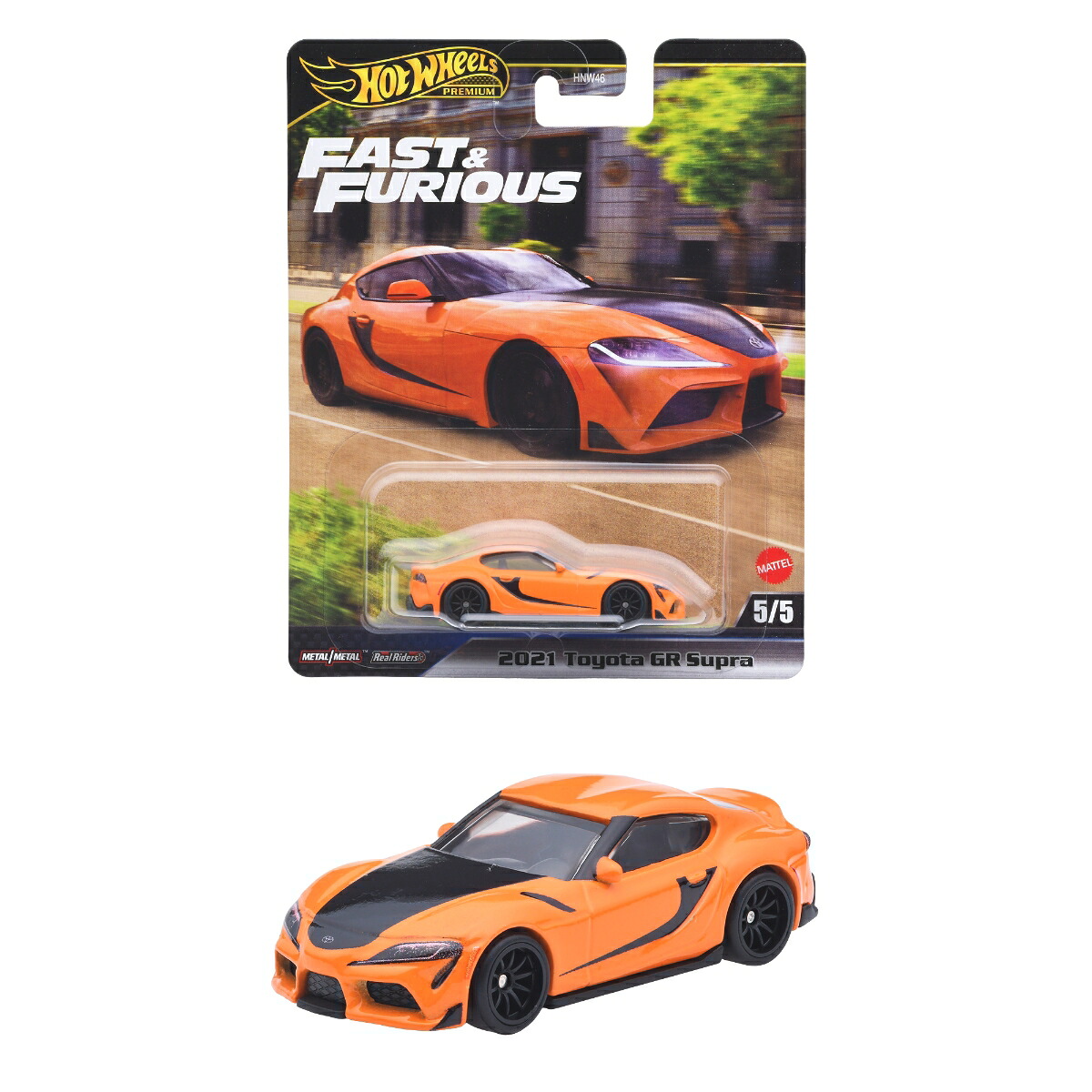 ホットウィール(HotWheels)ワイルド・スピード2021トヨタGRスープラ乗り物おもちゃミニカー3歳からオレンジJBM00