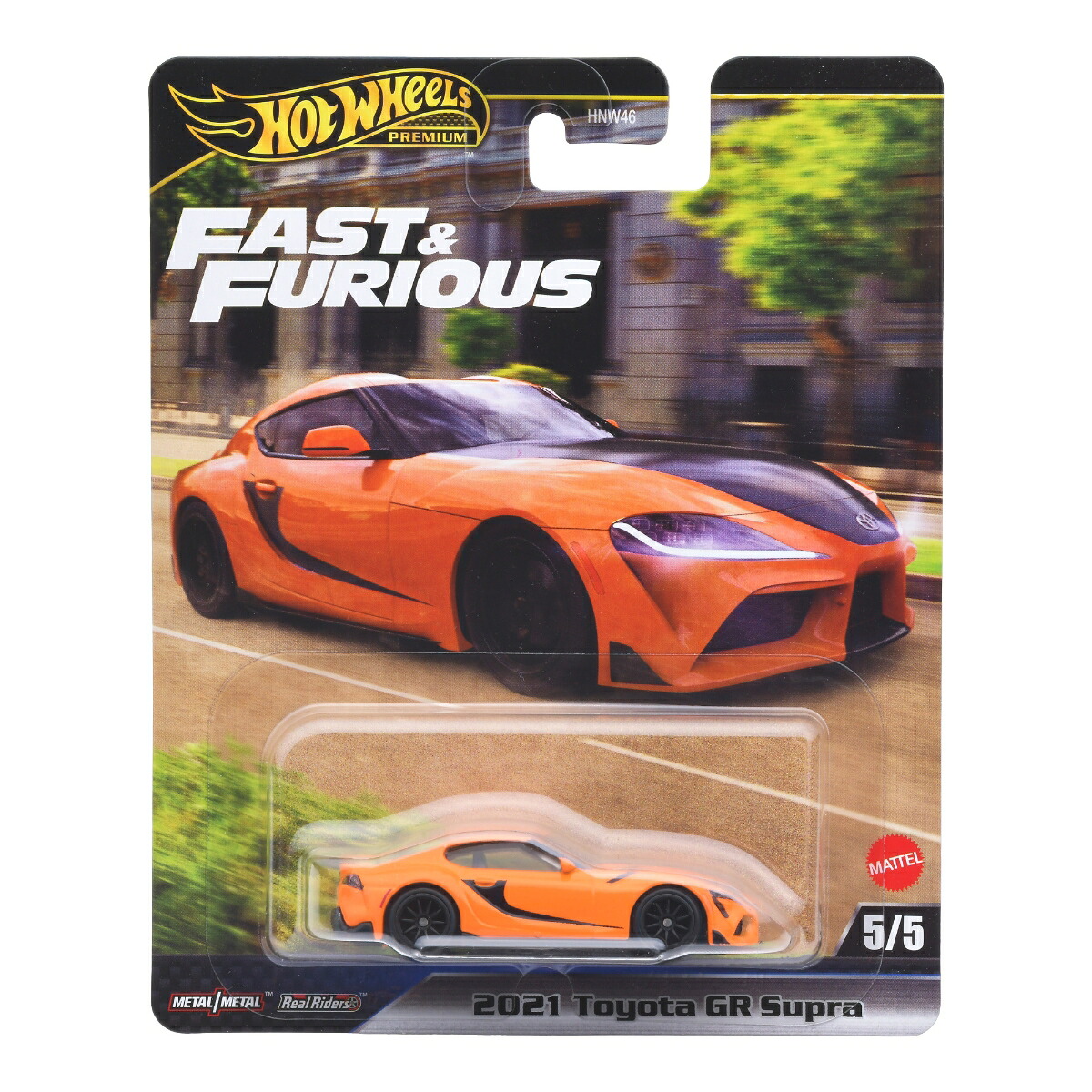 ホットウィール(HotWheels)ワイルド・スピード2021トヨタGRスープラ乗り物おもちゃミニカー3歳からオレンジJBM00