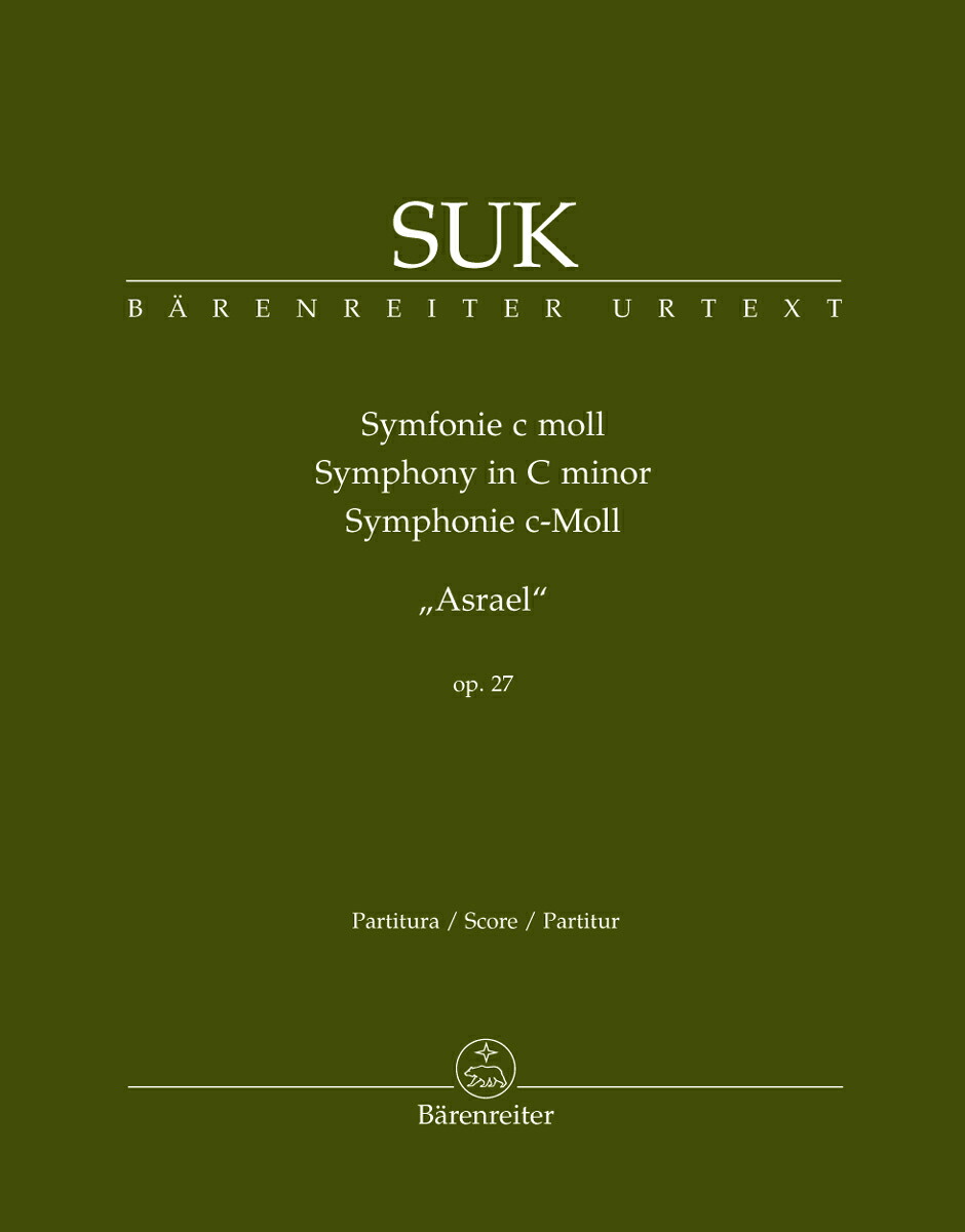 数量は多 輸入楽譜 スーク Josef 交響曲 ハ短調 Op 27 アスラエル 原典版 Hajek編 指揮者用大型スコア 海外正規品 Wp Afilcoseguridad Com