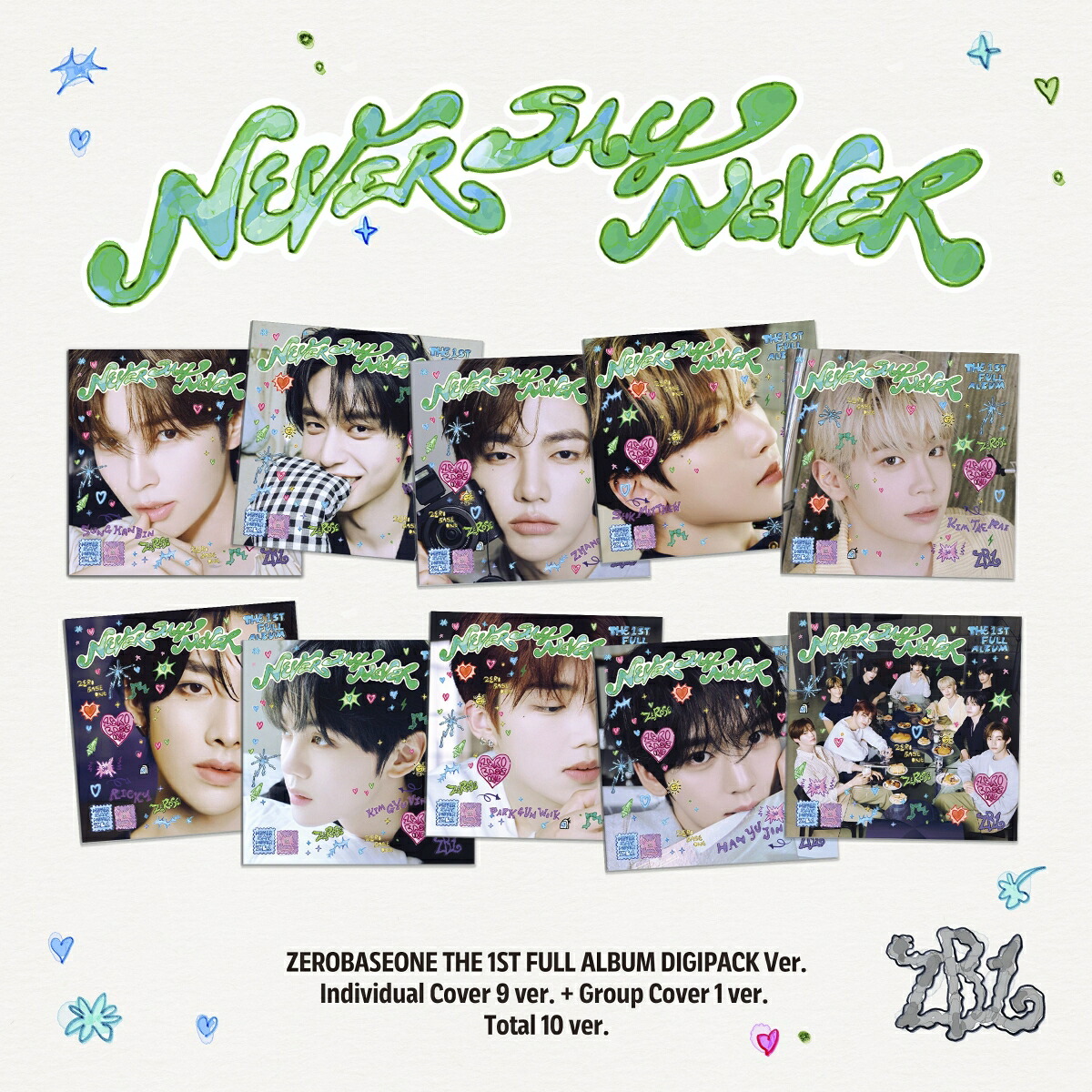 THE1STFULLALBUM_NEVERSAYNEVER(DigipackVer.)（10形態からランダムでお届け）[ZEROBASEONE]