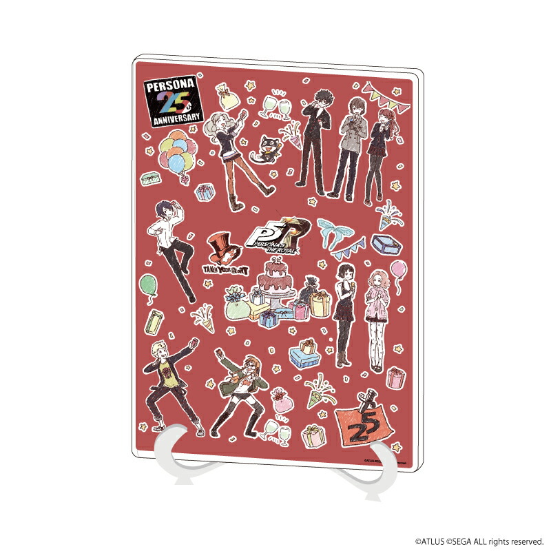 【グッズ】アクリルアートボード(A5サイズ)「ペルソナ5 ザ・ロイヤル」01/集合デザイン(グラフアート)画像