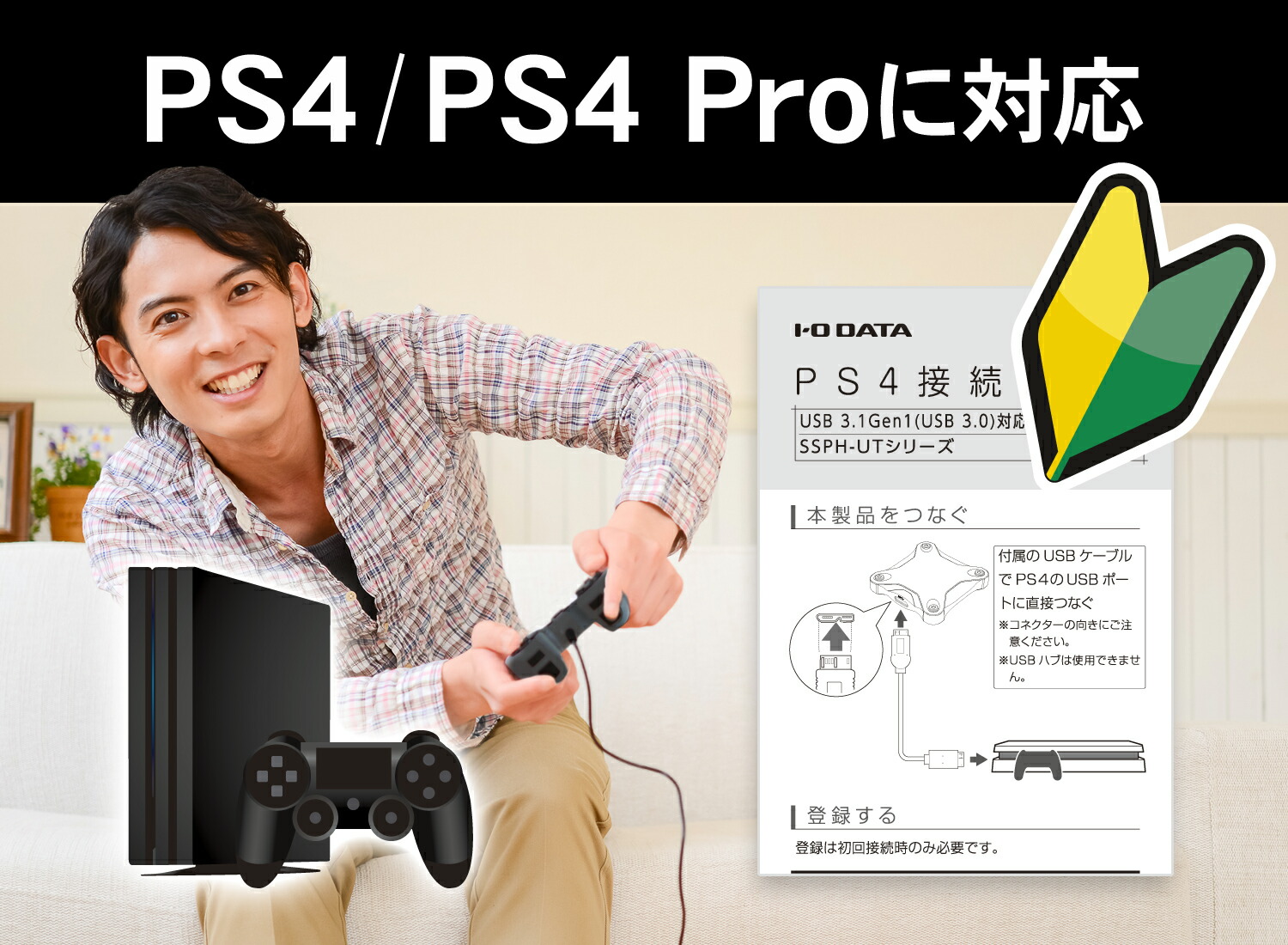 PS4対応 外付けSSD 480GB