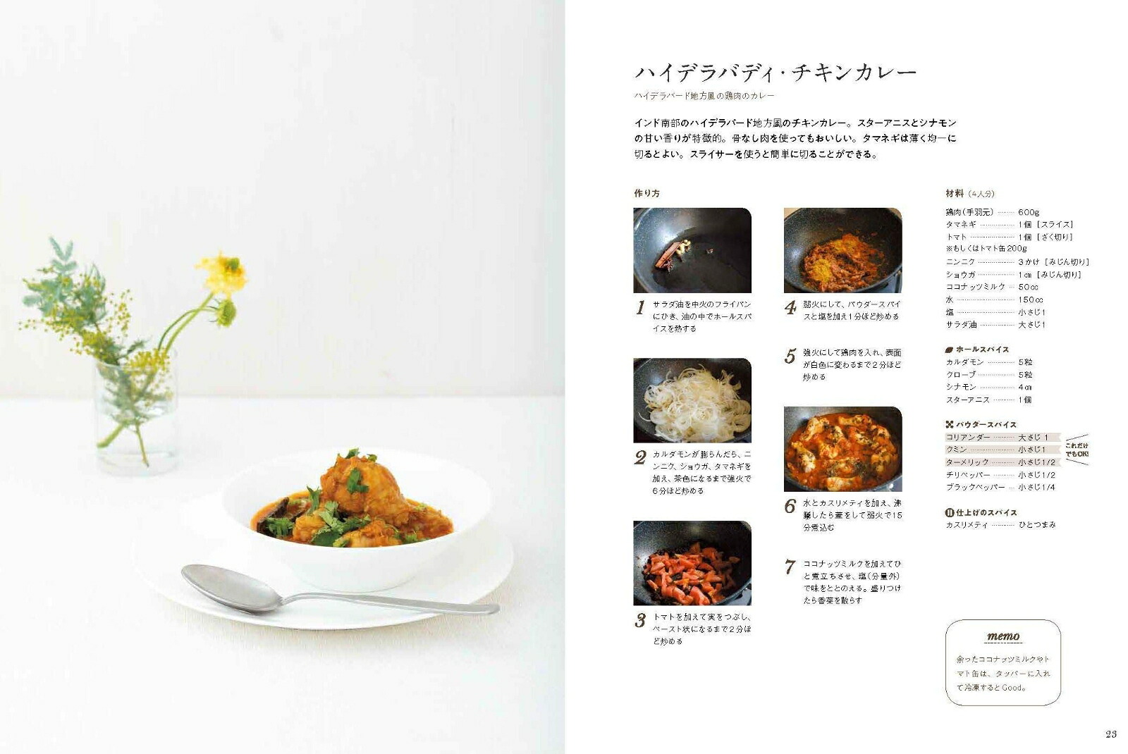 スパイスとカレー入門おもくない！ふとらない！[印度カリー子]