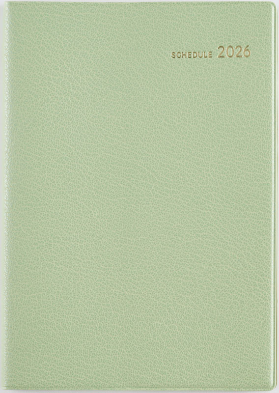 2026年　手帳　1月始まり　No.442　T'ファミリー手帳 2　　[リュクスハーブグリーン]高橋書店　B6判　　マンスリー画像