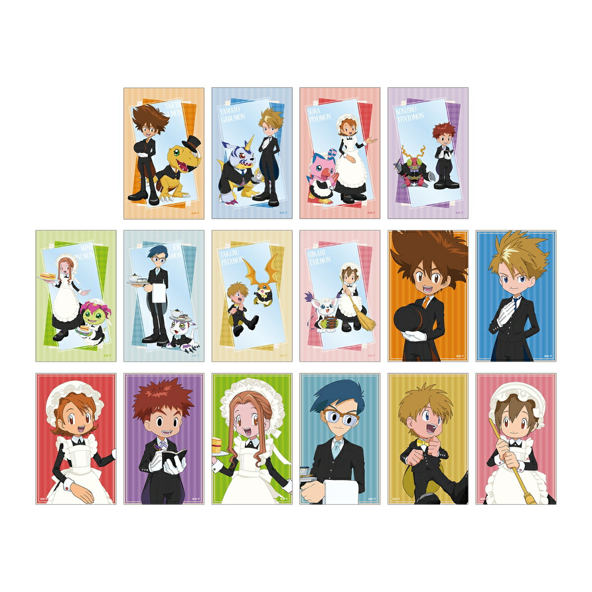 デジモンアドベンチャー描き下ろし メイド&執事ver. トレーディングクリアカード(BOX＝16個)画像
