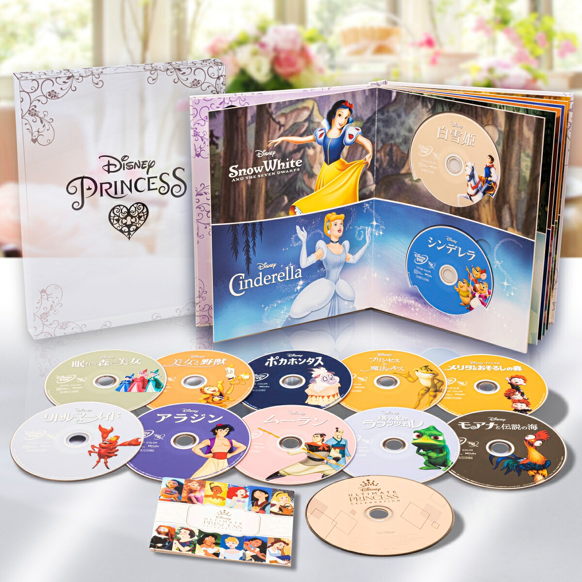 ディズニープリンセス コレクション 絵本型ディスクケース仕様(数量 
