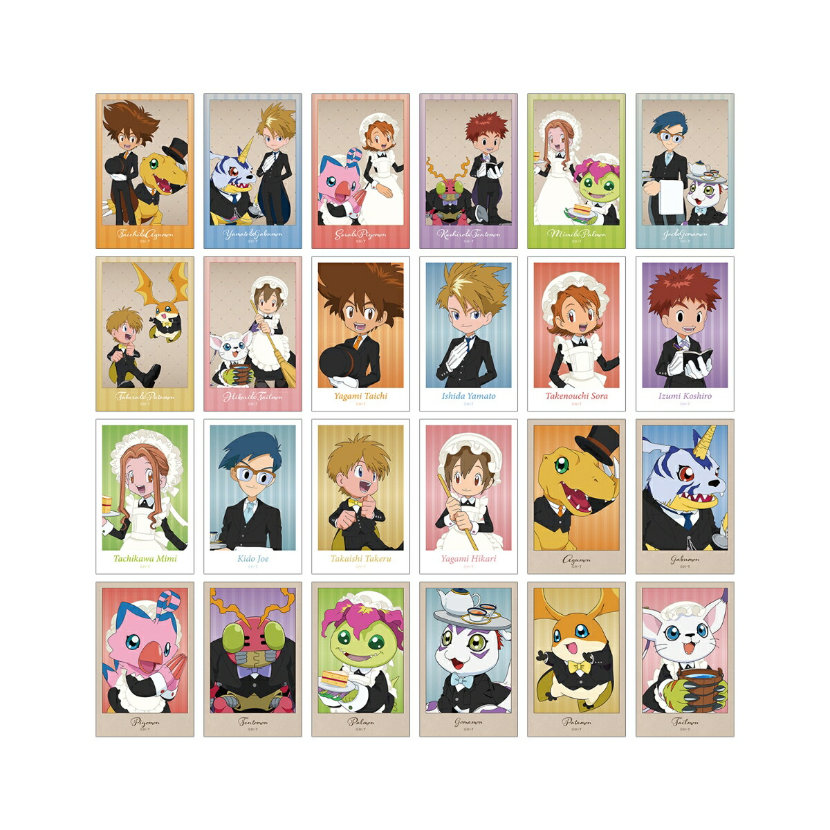 デジモンアドベンチャー描き下ろし メイド&執事ver. トレーディングイラストカード(BOX＝24個)画像
