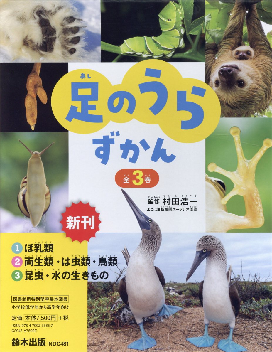 楽天ブックス 足のうらずかん 全3巻セット 図書館特別堅牢製本図書 村田浩一 本