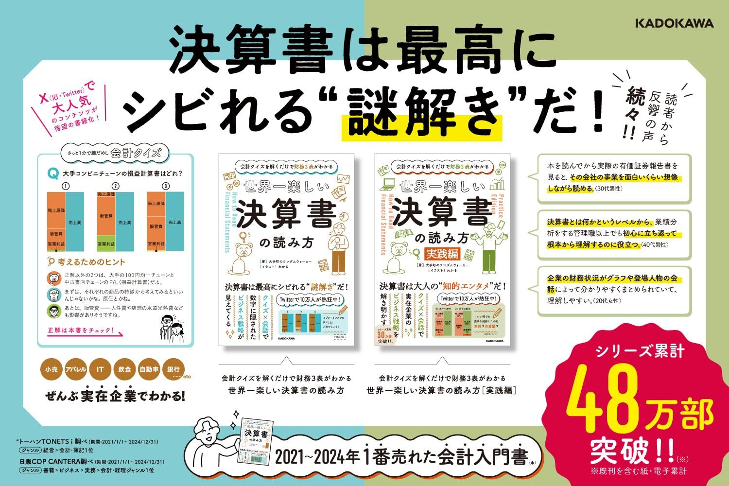 会計クイズを解くだけで財務3表がわかる世界一楽しい決算書の読み方[大手町のランダムウォーカー]