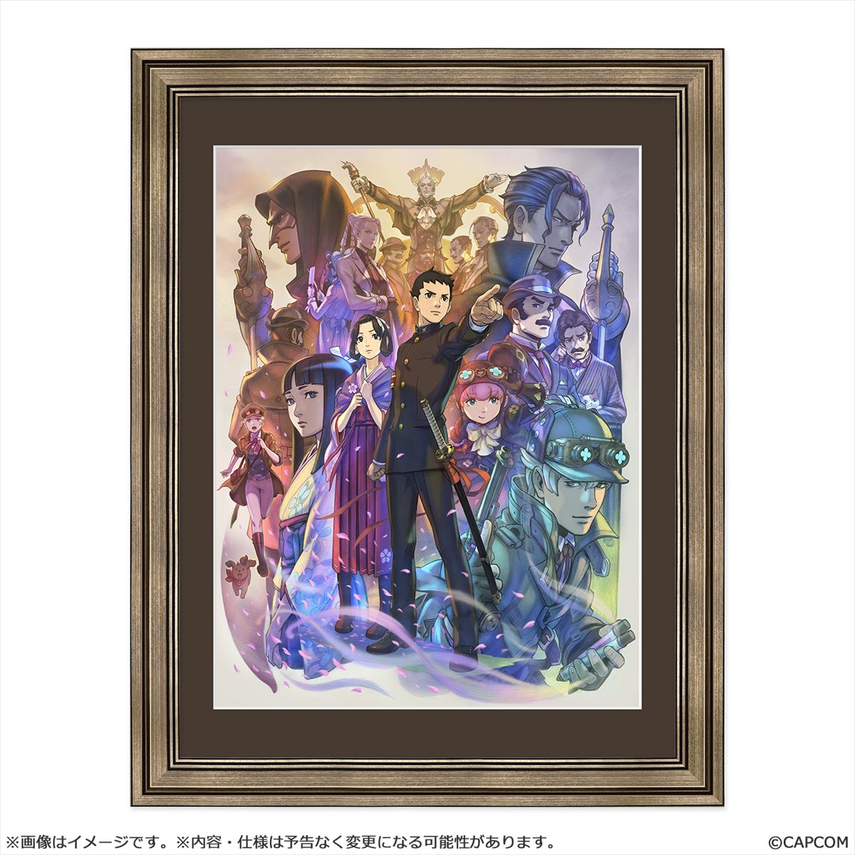 大逆転裁判2 -成歩堂龍ノ介の覺悟ー メインビジュアル 額装付きキャラファイングラフ画像