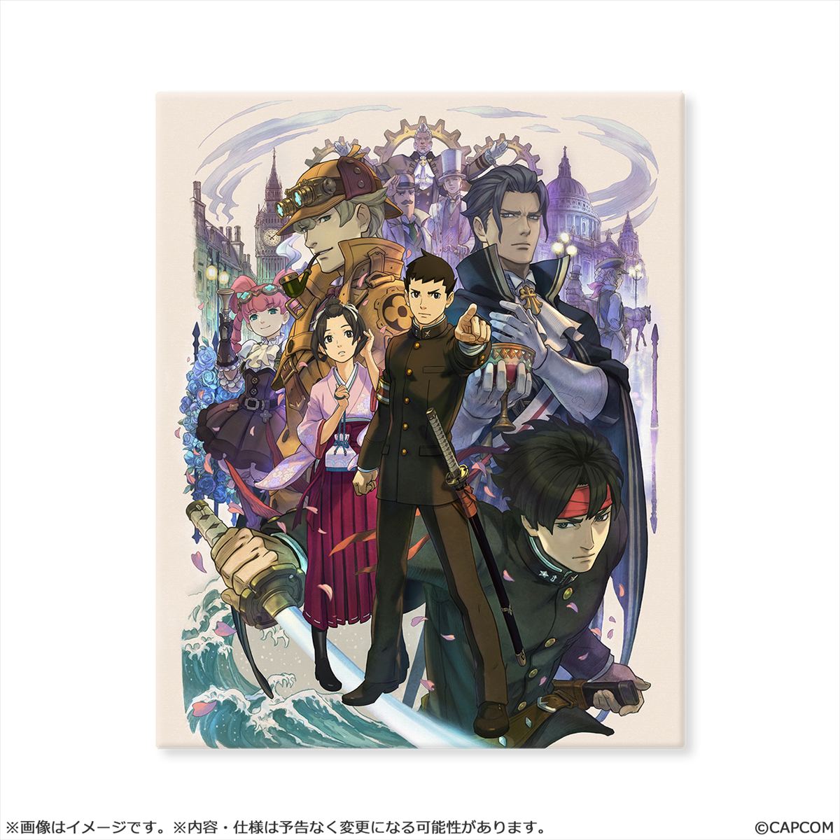 大逆転裁判 -成歩堂龍ノ介の冒險ー メインビジュアル キャラファインボード画像