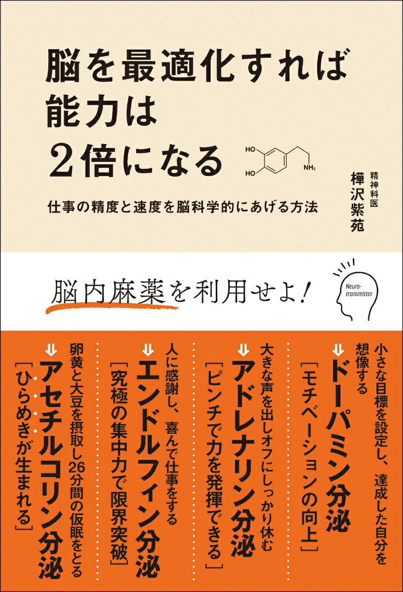 楽天ブックス 脳を最適化すれば能力は2倍になる 仕事の精度と速度を脳科学的にあげる方法 樺沢紫苑 本
