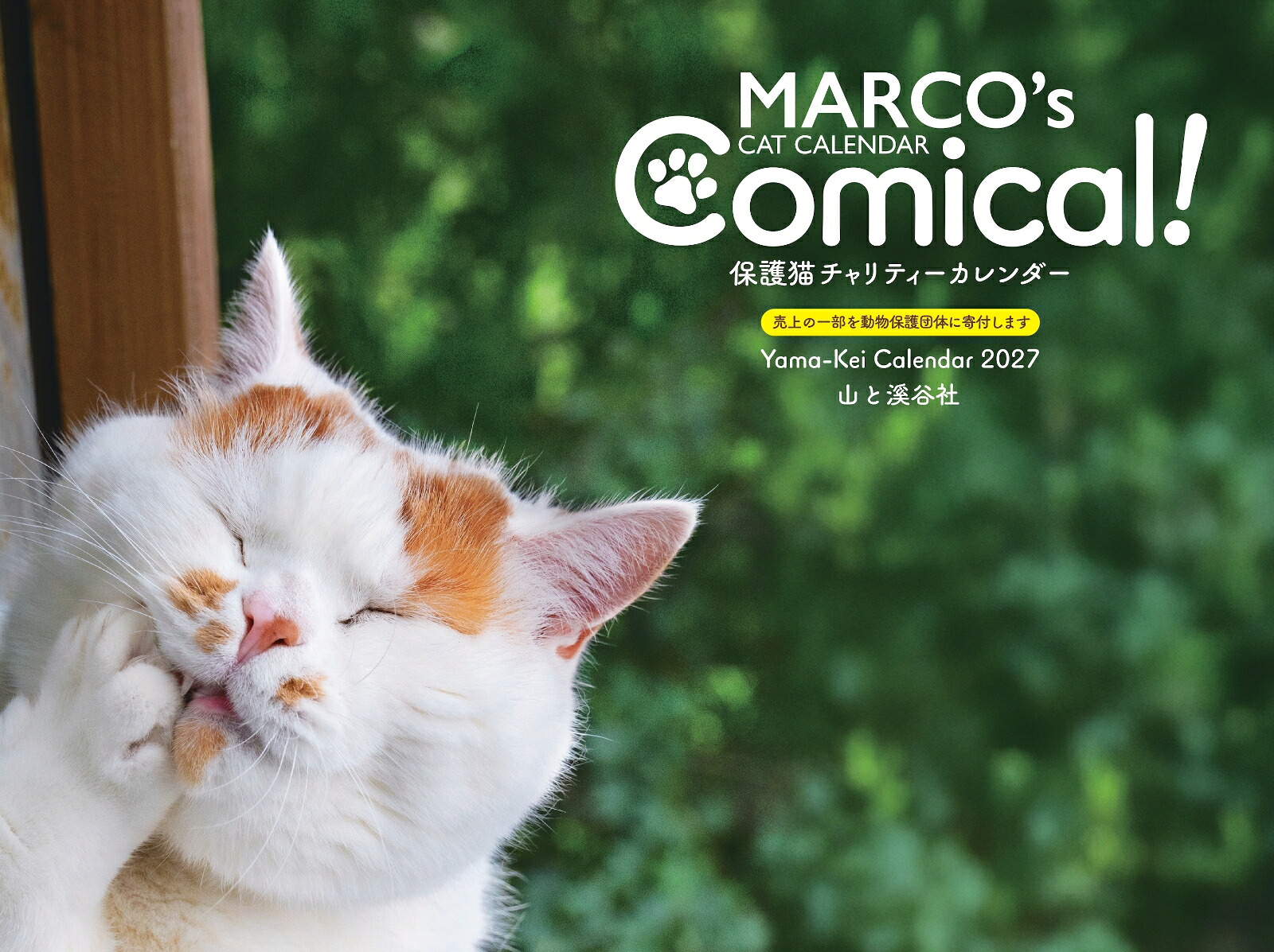 カレンダー2027MARCO'sCATCALENDARComical！保護猫チャリティーカレンダー（月めくり/壁掛け/ねここねこ）（Yama-KeiCalendar2027）[MARCO]