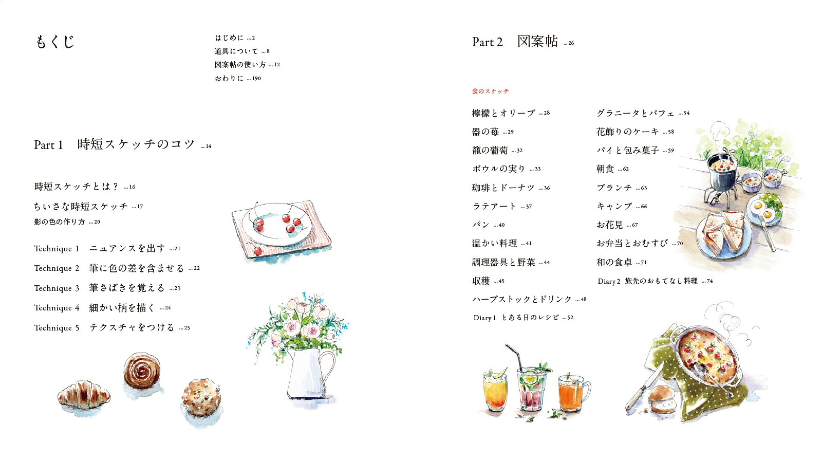 時短スケッチ図案帖[あべまりえ]