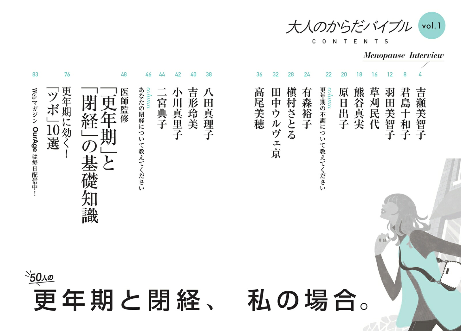 大人のからだバイブルvol．1「更年期と閉経、私の場合。」