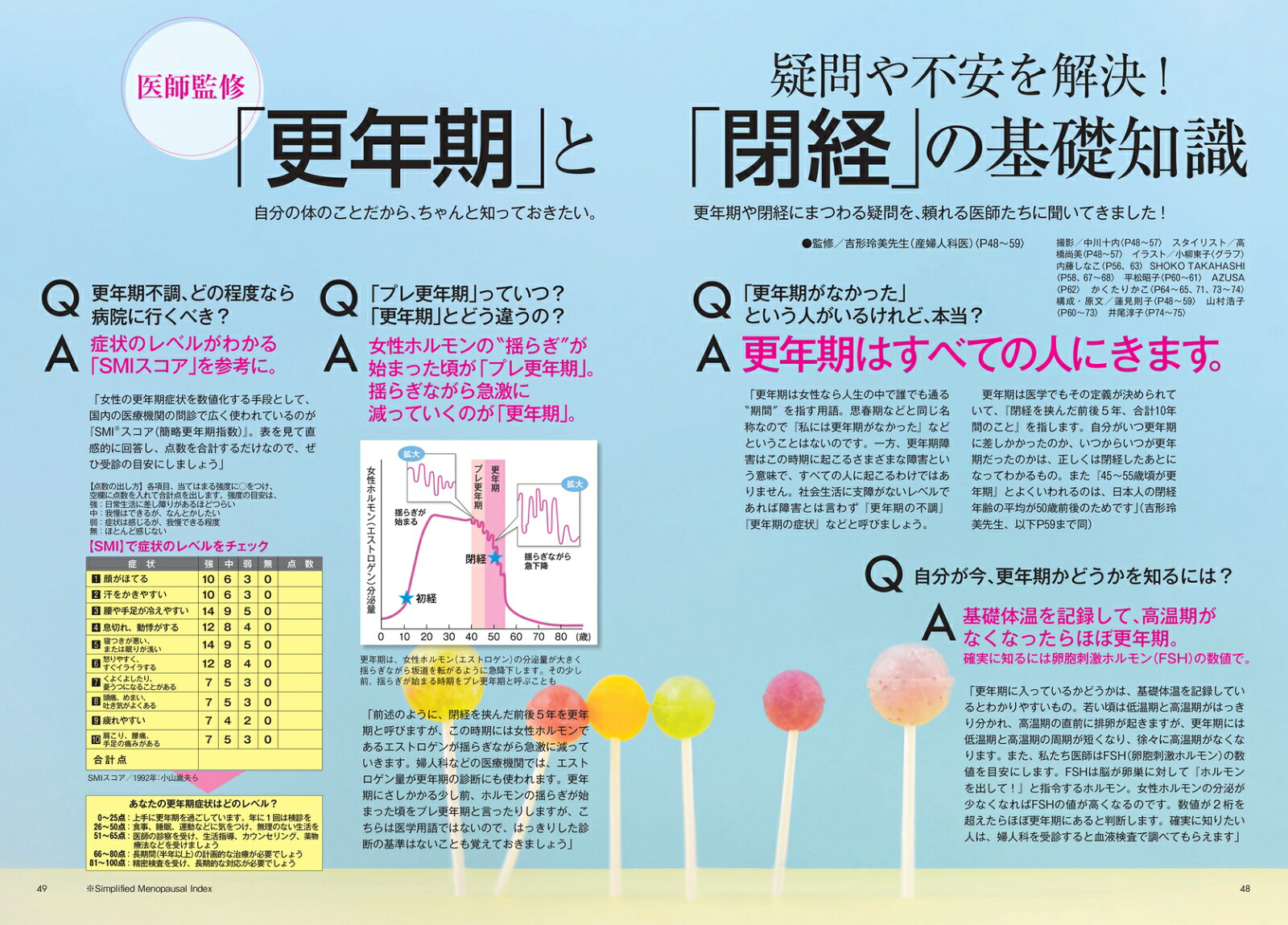 大人のからだバイブルvol．1「更年期と閉経、私の場合。」