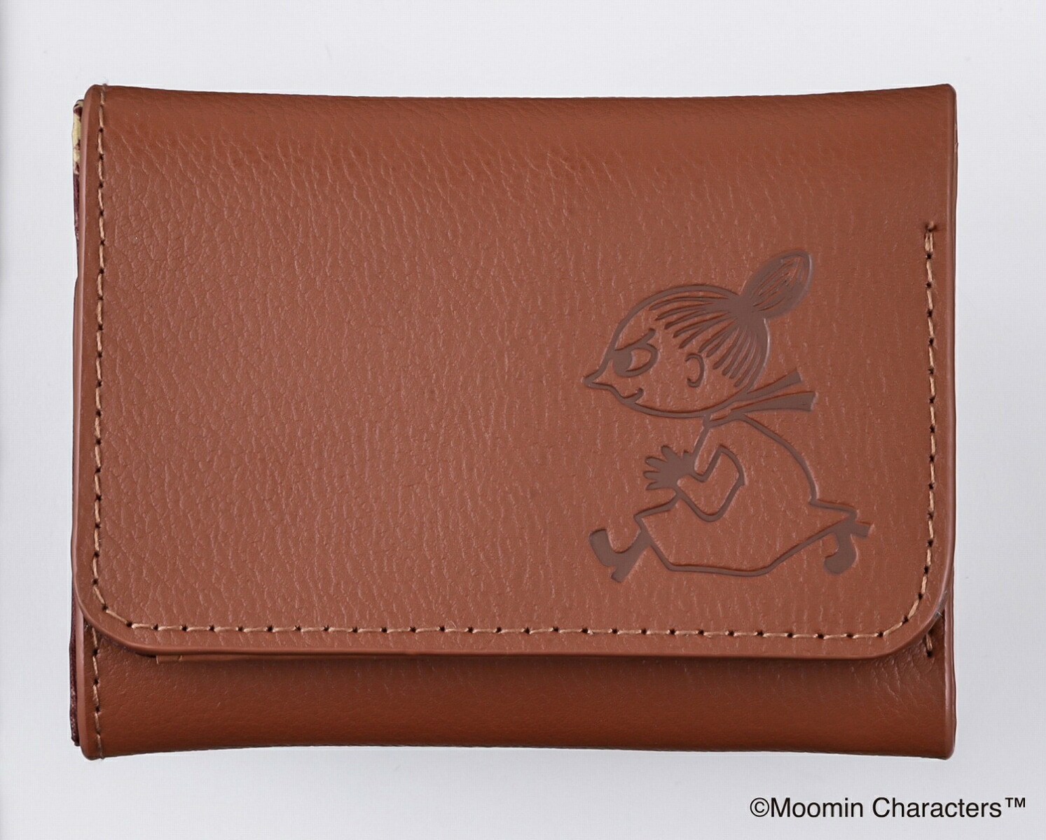 MOOMIN牛革三つ折りコンパクト財布BOOKRICHBROWN