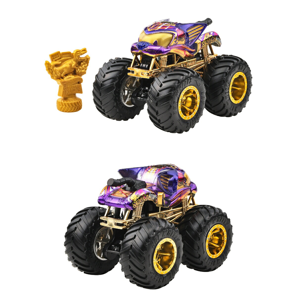 ホットウィール(HotWheels)モンスタートラックトロフィーチャンピオンアソート乗り物おもちゃミニカー6台入りBOX販売3歳からマルチ986C-JDV96
