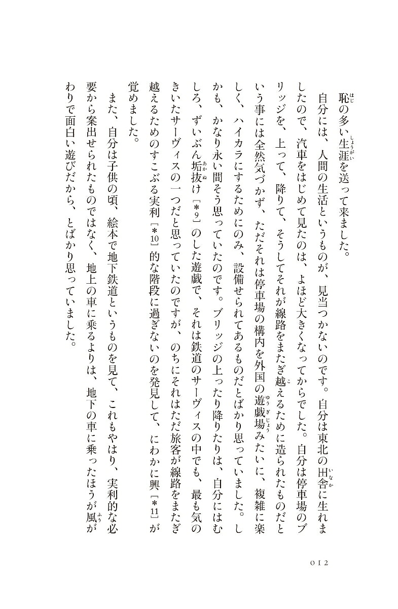 小説人間失格[太宰治]