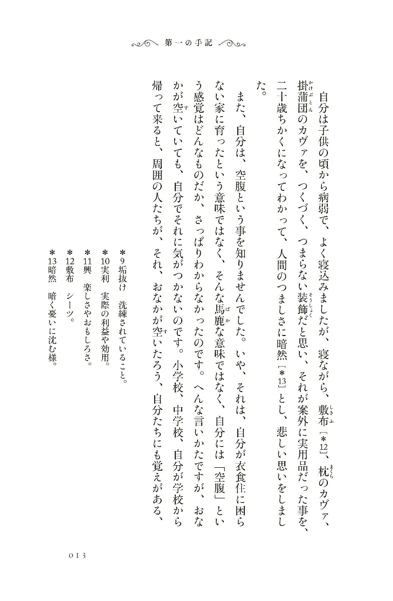 小説人間失格[太宰治]