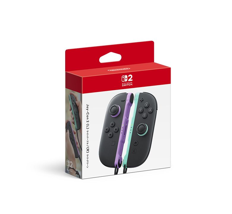 Joy-Con 2 (L) ライトパープル/(R) ライトグリーン画像