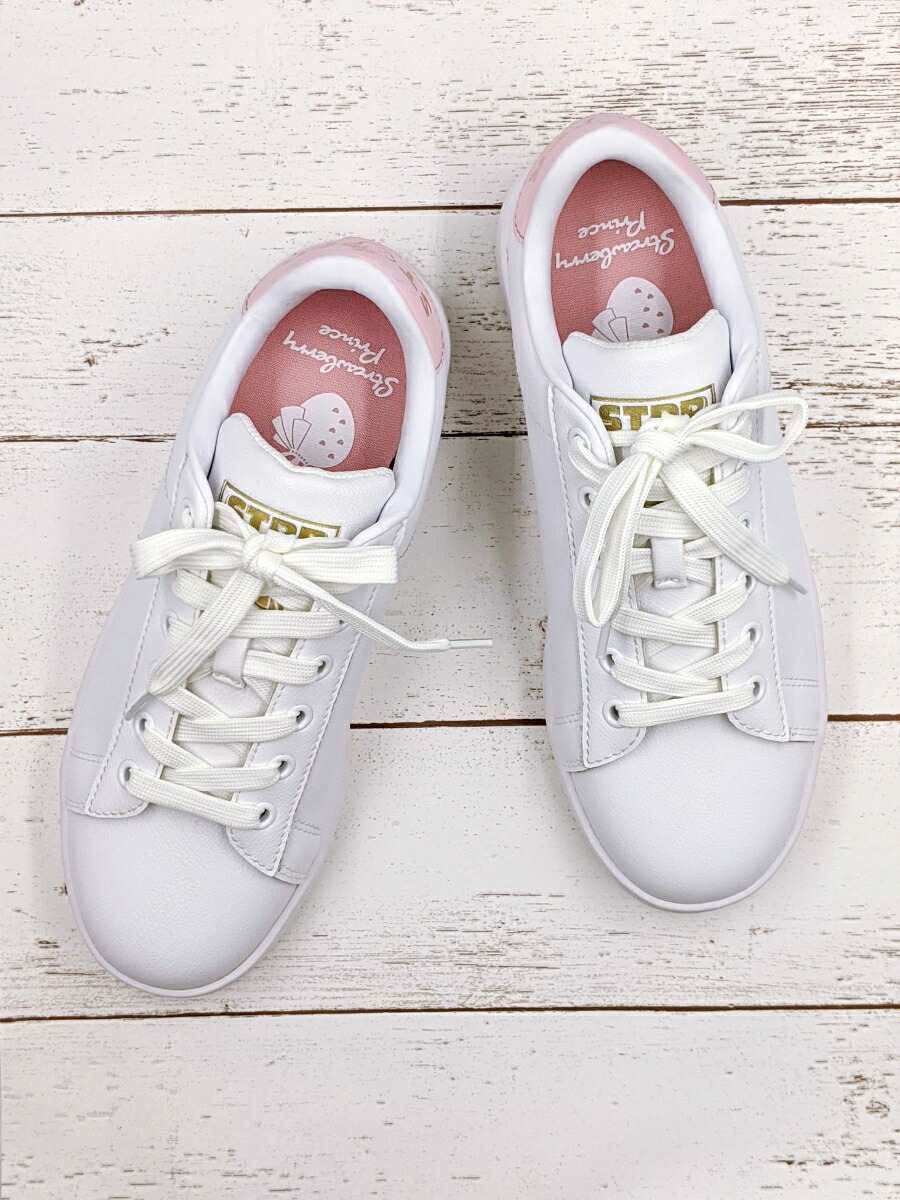 すとぷり スニーカー ブックス: 【公式グッズ】STPR LOW CUT SNEAKER (WHITE) (25.0