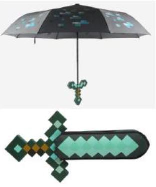 楽天ブックス Minecraft ダイヤモンド剣の傘 玩具 ゲーム