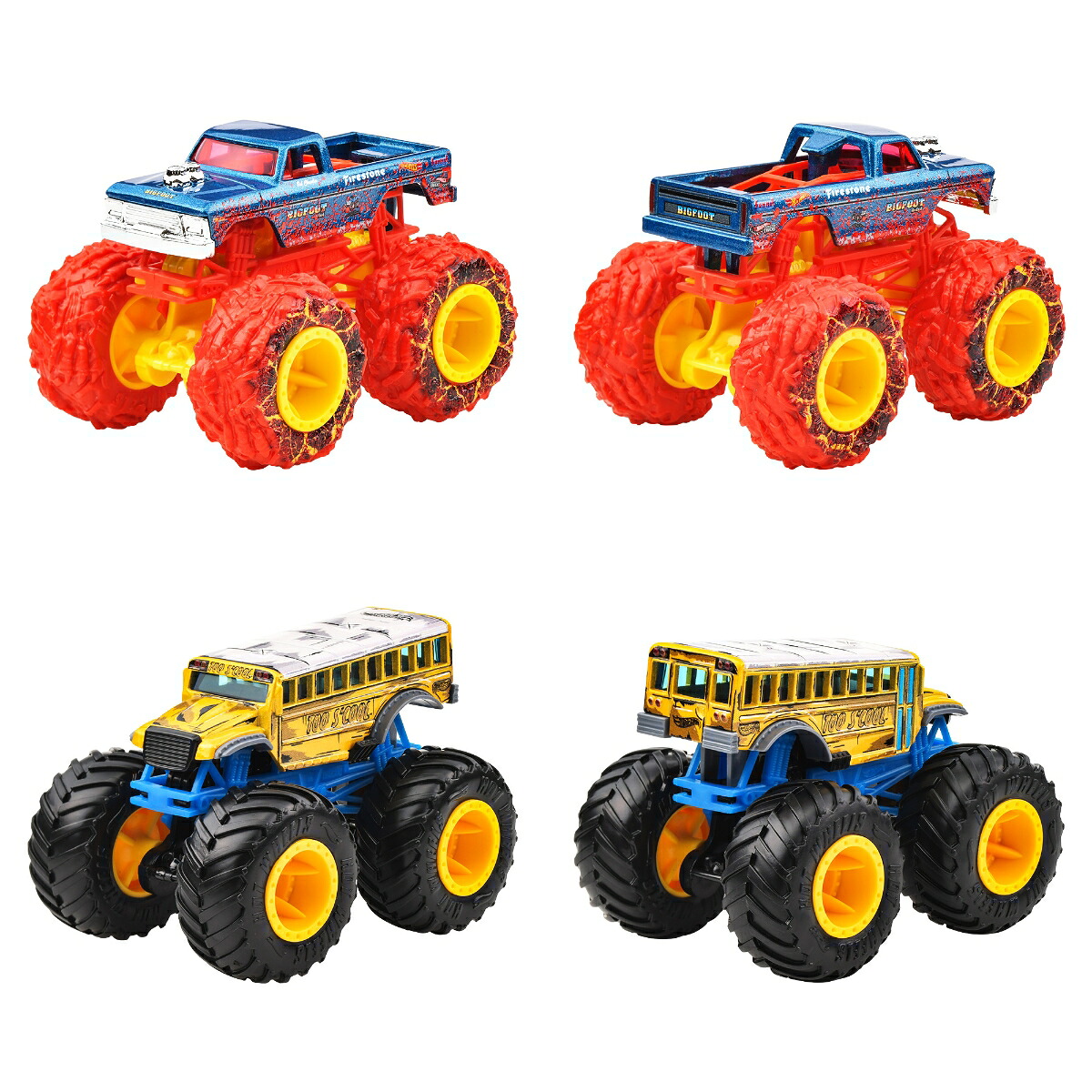 ホットウィール(HotWheels)モンスタートラック1:64アソート乗り物おもちゃミニカー8台入りBOX販売3歳からマルチ983J-FYJ44