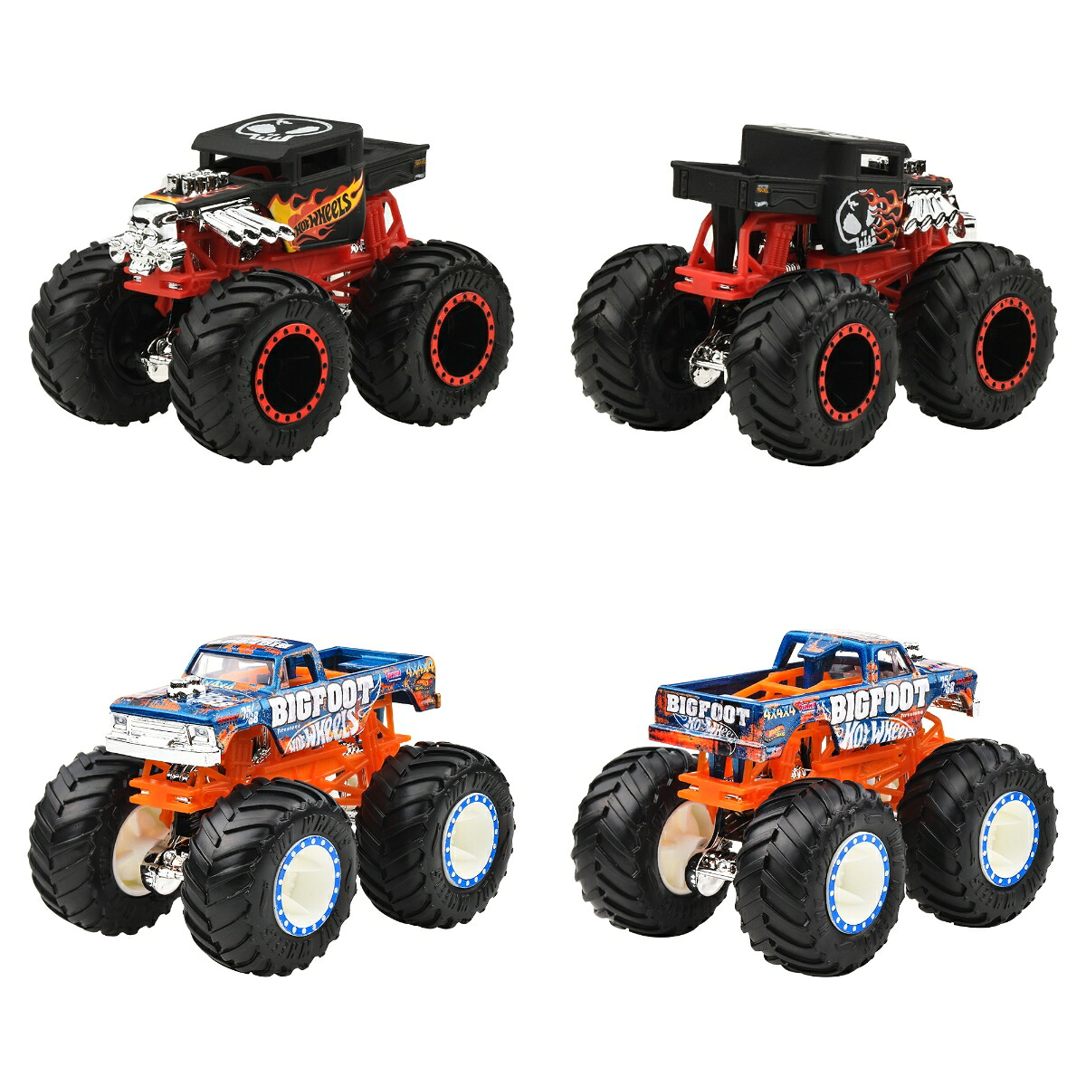 ホットウィール(HotWheels)モンスタートラック1:64アソート乗り物おもちゃミニカー8台入りBOX販売3歳からマルチ983J-FYJ44