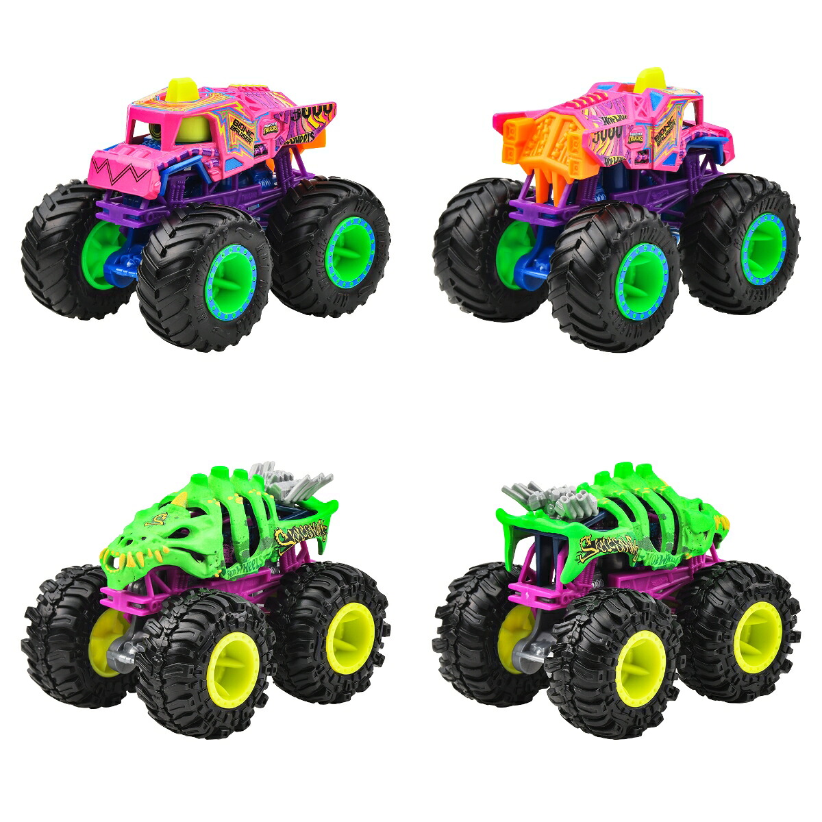 ホットウィール(HotWheels)モンスタートラック1:64アソート乗り物おもちゃミニカー8台入りBOX販売3歳からマルチ983J-FYJ44