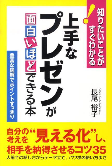 楽天ブックス 上手なプレゼンが面白いほどできる本 自分の考えを 見える化 し 相手を納得させるコツ3 長尾裕子 本