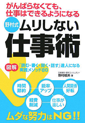 楽天ブックス 野村式ムリしない仕事術 がんばらなくても 仕事はできるようになる 野村郁夫 本