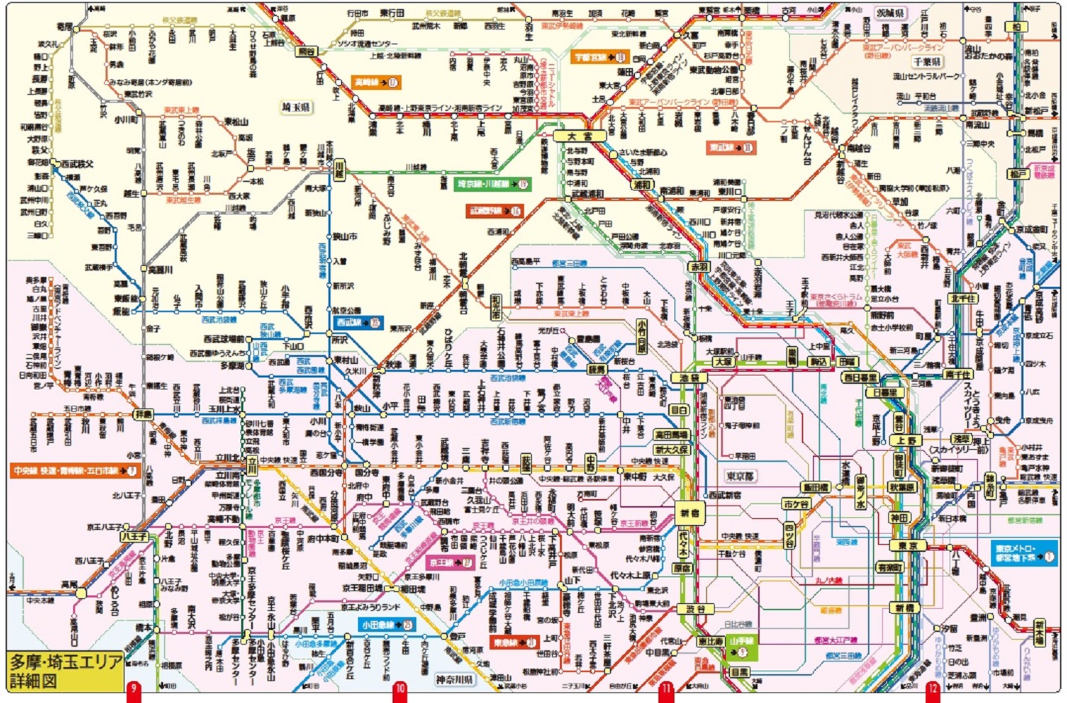 楽天ブックス Jtbの首都圏鉄道路線図 決定版 本