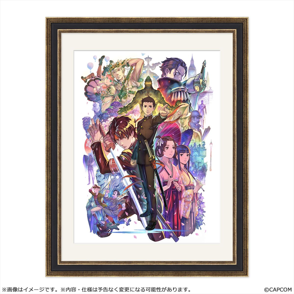 大逆転裁判1&2 -成歩堂龍ノ介の冒險と覺悟ー メインビジュアル 額装付きキャラファイングラフ画像