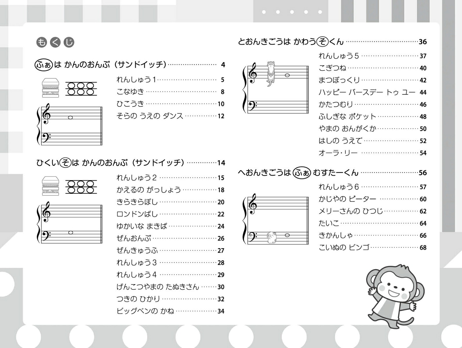 はじめてのピアノおさるのど/ぷれいぴあの[2][真仲礼子]
