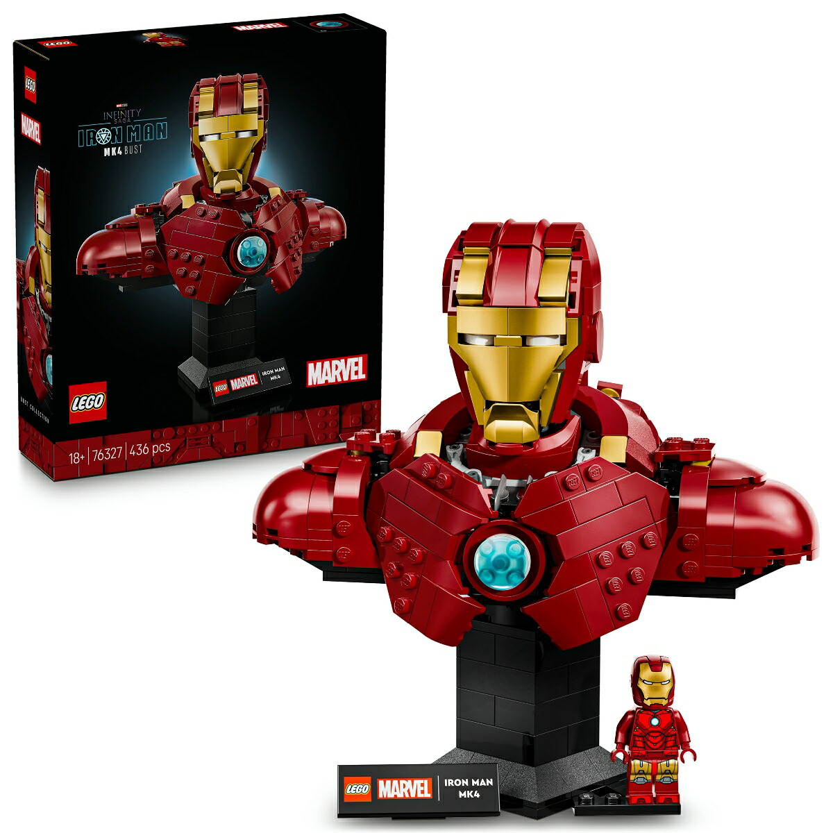 レゴ(LEGO) マーベル アイアンマン MK4 バスト 76327 [ おもちゃ 玩具 プレゼント インテリア おしゃれ ]画像