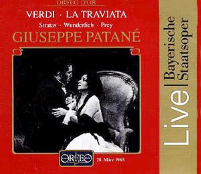 【輸入盤】歌劇『椿姫』全曲 ヴンダーリヒ、 ストラータス、プライ、パターネ（1965）