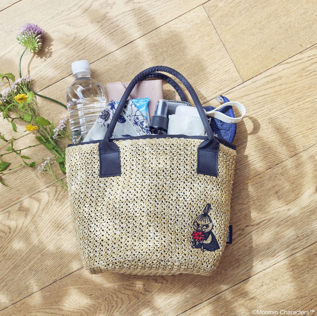 MOOMINリトルミイの刺しゅうがかわいい!かごバッグBOOK