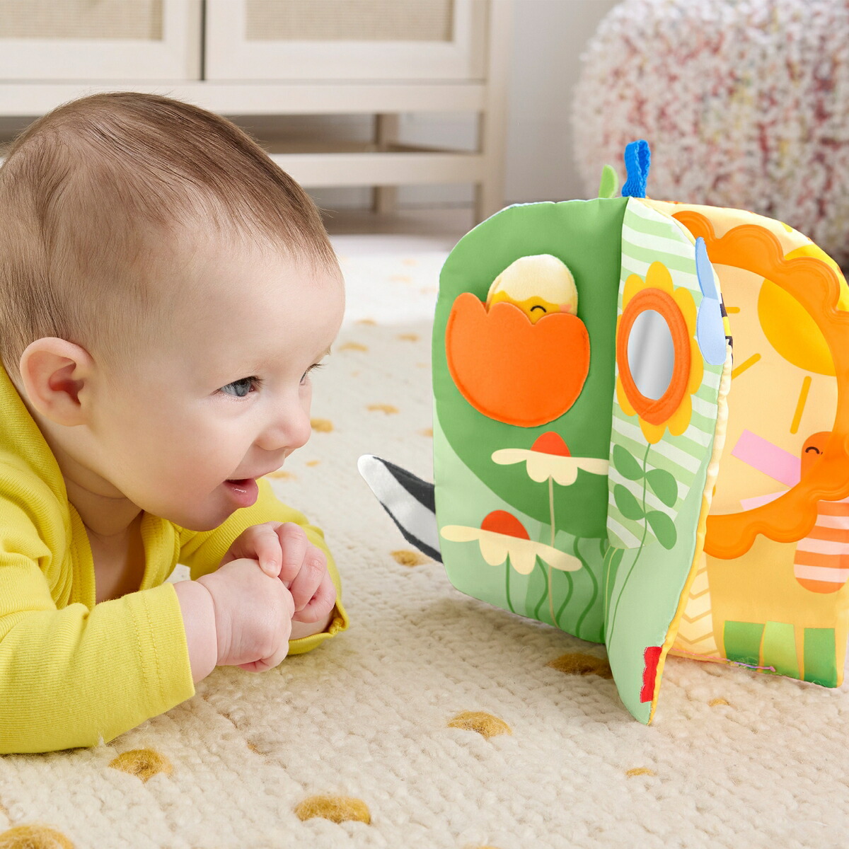 フィッシャープライス(fisherprice)大好きしかけがいっぱい四季のソフト絵本布えほん赤ちゃん・幼児のおもちゃ知育アクティビティ玩具0ヵ月からカラフルJKP53