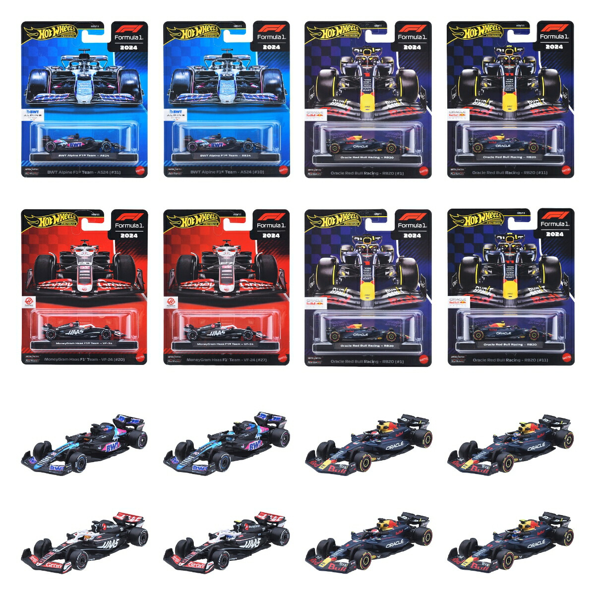 ۥåȥ(HotWheels)ץߥ졼ȥȾʪF1ߥ˥8BOX14ФޥHRV11-986F