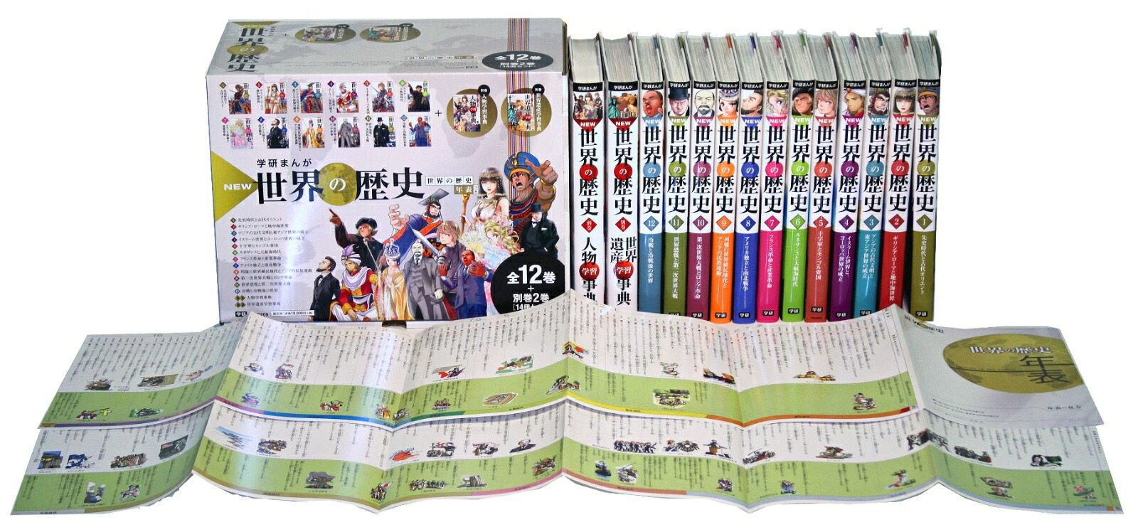 学研まんがNEW世界の歴史別巻2冊付き全14巻[近藤二郎]