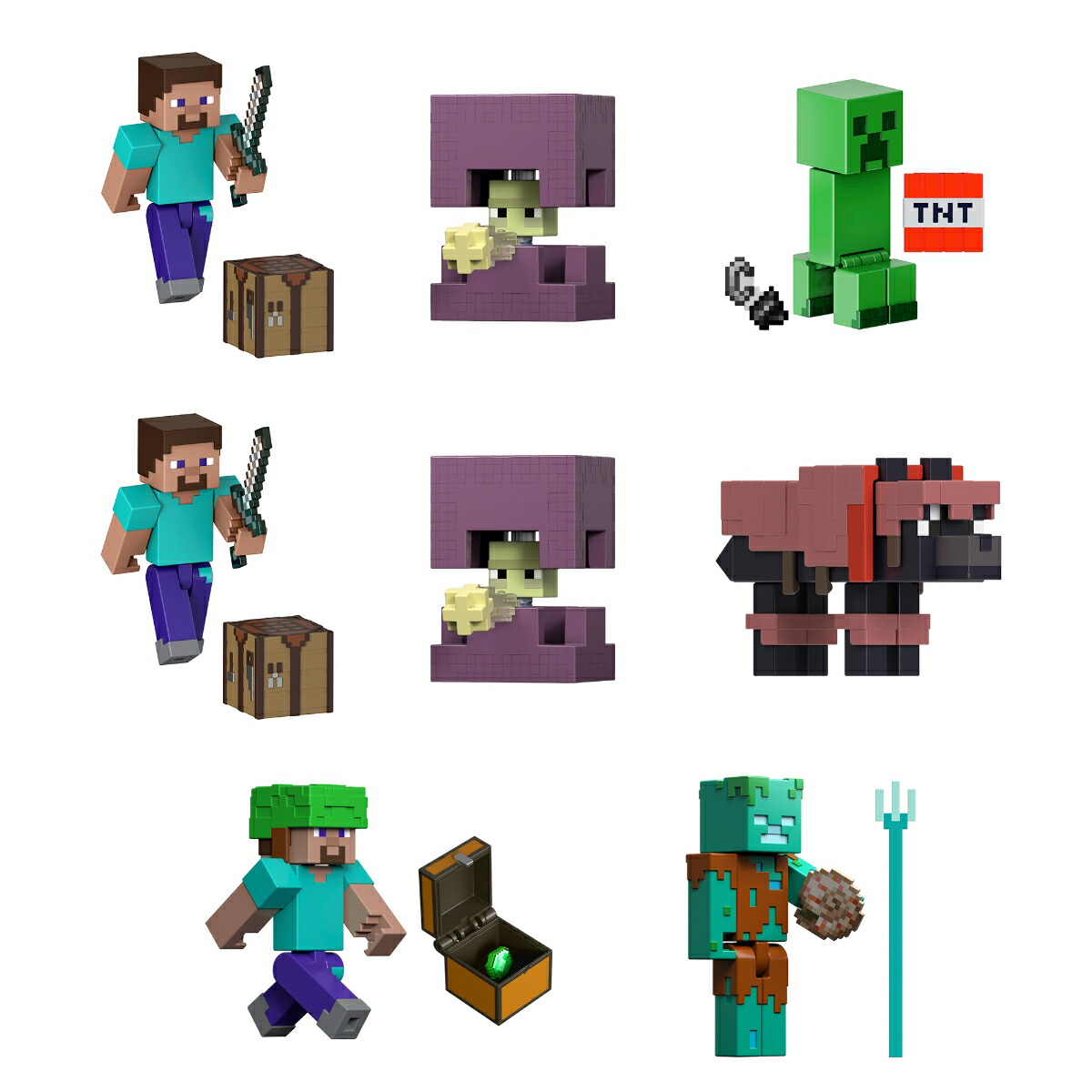 マインクラフト　マイクラ　フィギュア　グッズ　ゲーム　36個セット Amazon.co.jp: マインクラフト フィギュア ミニセット36個 (高さ