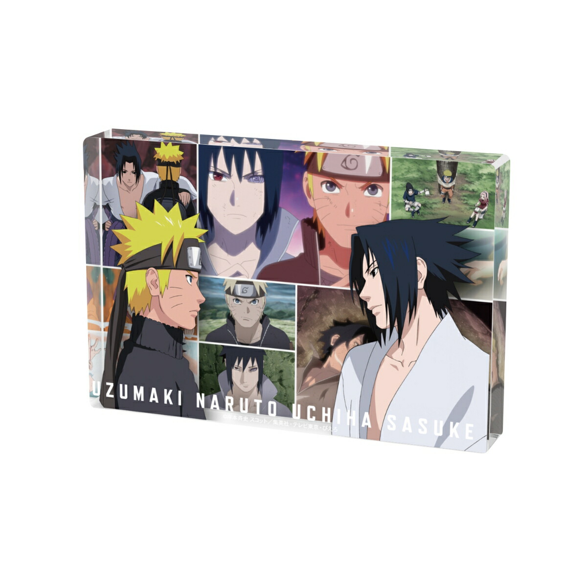 NARUTO-ナルトー 疾風伝うずまきナルト＆うちはサスケ 場面写アクリルブロック画像