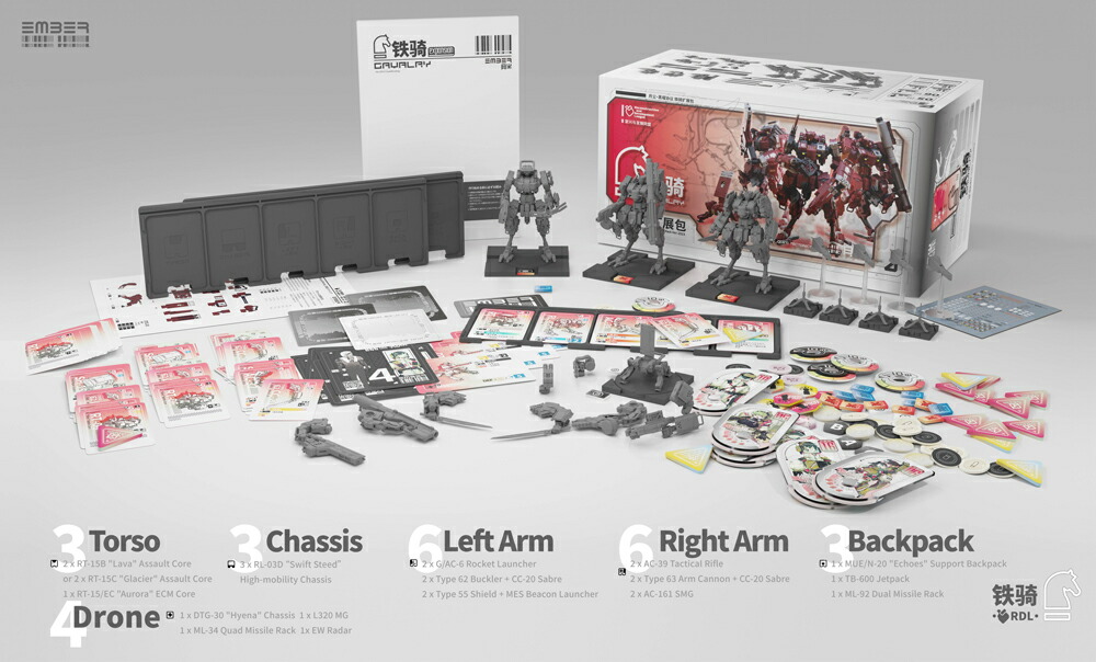 『エンバー：オブシディアンプロトコル』 RDL鉄騎 拡張パック 【GN107R】 (プラキット)画像