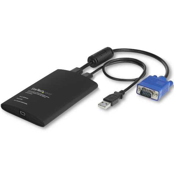 ブックス: ノートパソコン接続KVMコンソールアダプタ USB接続 ファイル転送／ビデオキャプチャ機能付き - StarTech.com - 0065030854382 : PCソフト・周辺機器