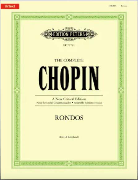 【輸入楽譜】ショパン, Frederic-Francois: ロンド/批判校訂付原典版(新批判版)/Rowland編画像