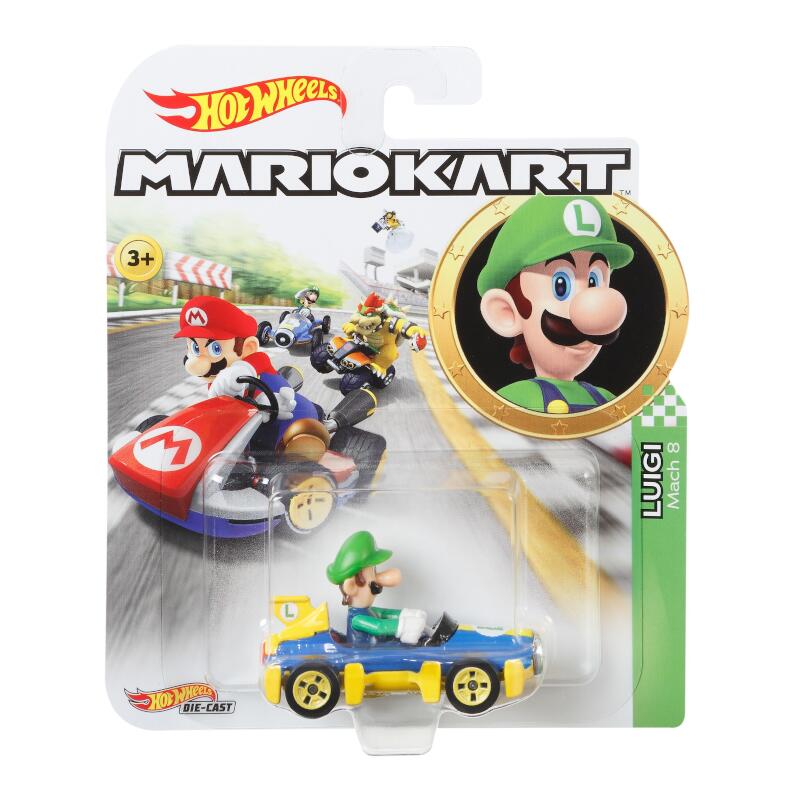 【セット商品】マリオカート8デラックス+ホットウィールマリオカート(MARIOKART)ルイージマッハ8GBG27