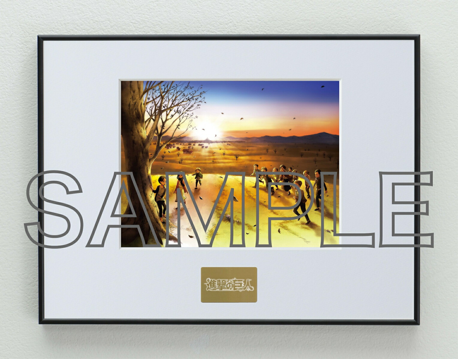 【楽天ブックス限定グッズ】進撃の巨人　イラストパネル　第34巻表紙イラスト画像