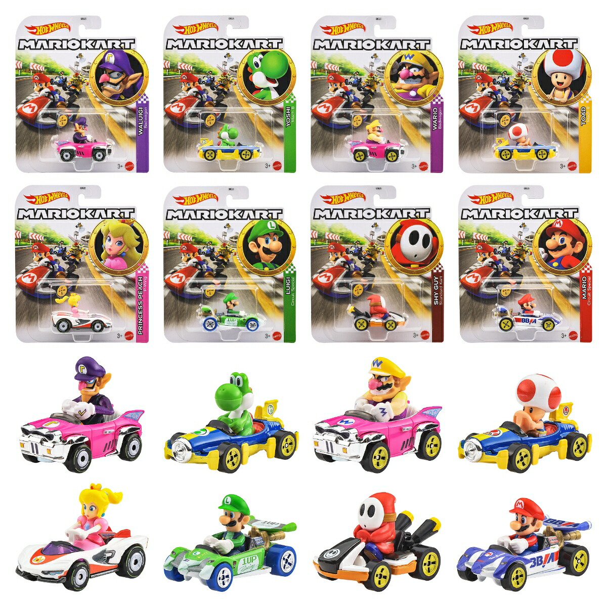 �ۥåȥ�������(HotWheels)�ޥꥪ�����ȥ������Ⱦ��ʪ�������ߥ˥���8������BOX����3�Ф���ޥ��GBG25-988T