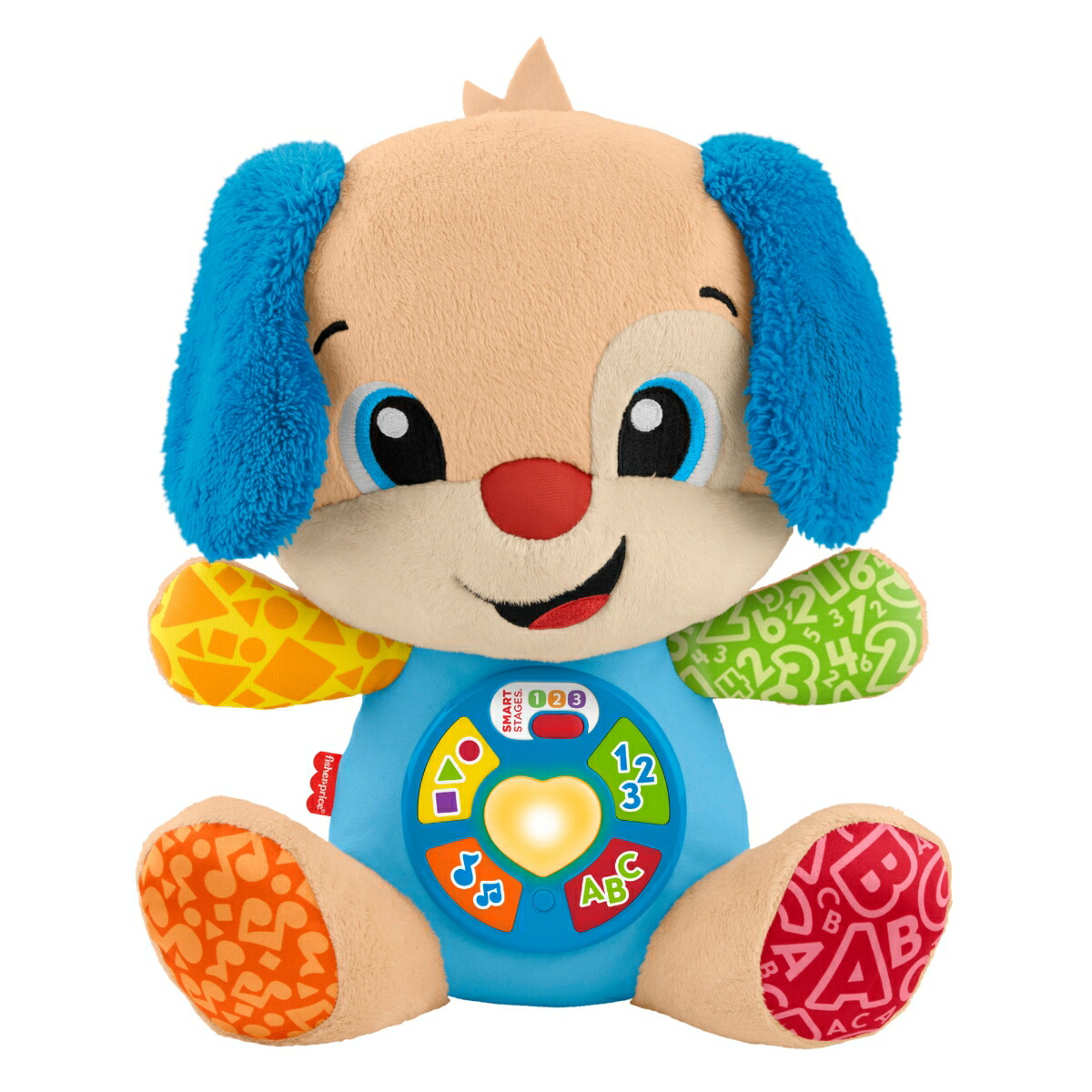 フィッシャープライス(fisherprice)うたって！はじめてのえいごバイリンガル・わんわん赤ちゃん・幼児のおもちゃぬいぐるみ6ヵ月からカラフルJGW96